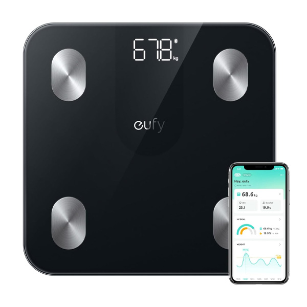 משקל אדם חכם eufy Smart Scale A1 בצבע שחור משקל אדם חכם eufy Smart Scale A1 בצבע שחור
