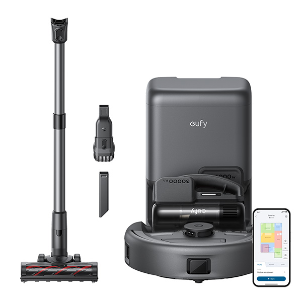 שואב אבק רובוטי משולב שואב ידני eufy Robot Vacuum E20 Omni שואב אבק רובוטי משולב שואב ידני eufy Robot Vacuum E20 Omni